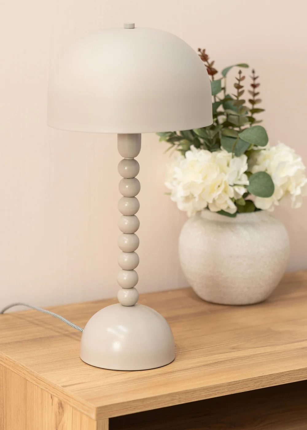 ValueLights Clement Grey Table Lamp (46cm x 22cm x 22cm) - One Size Image 4