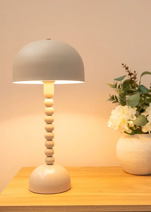 ValueLights Clement Grey Table Lamp (46cm x 22cm x 22cm) - One Size Image 3
