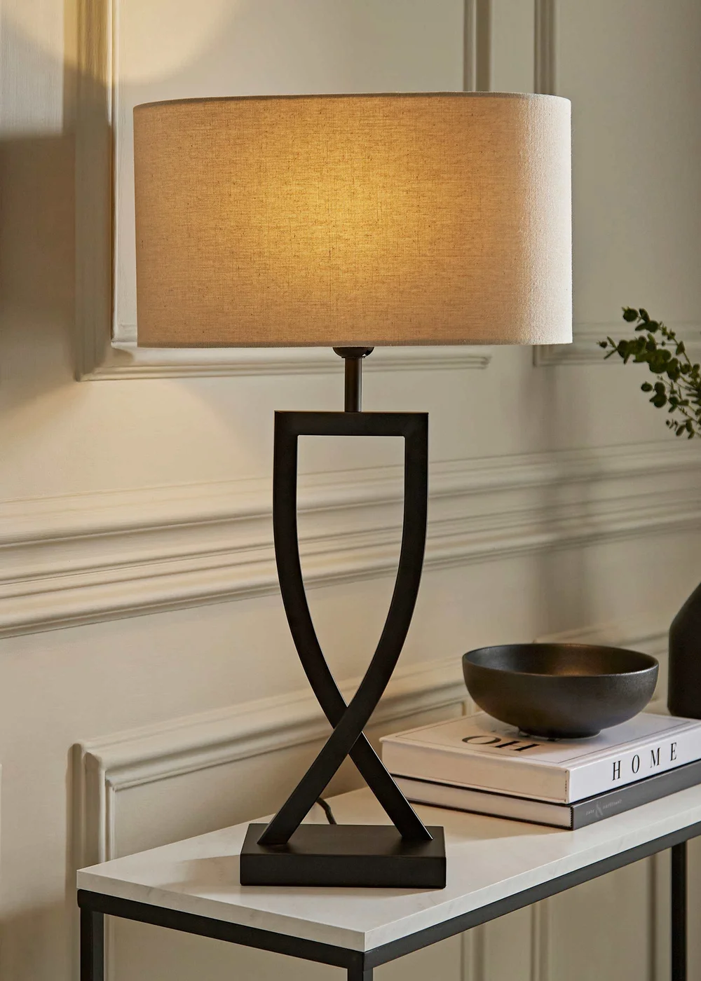 ValueLights Katniss Black Metal Table Lamp (63cm x 36cm x 21.5cm) - One Size Image 1