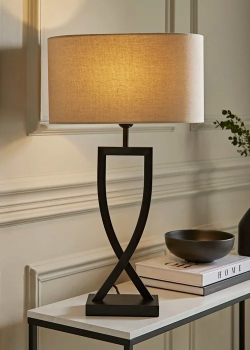 ValueLights Katniss Black Metal Table Lamp (63cm x 36cm x 21.5cm) - One Size Image 1