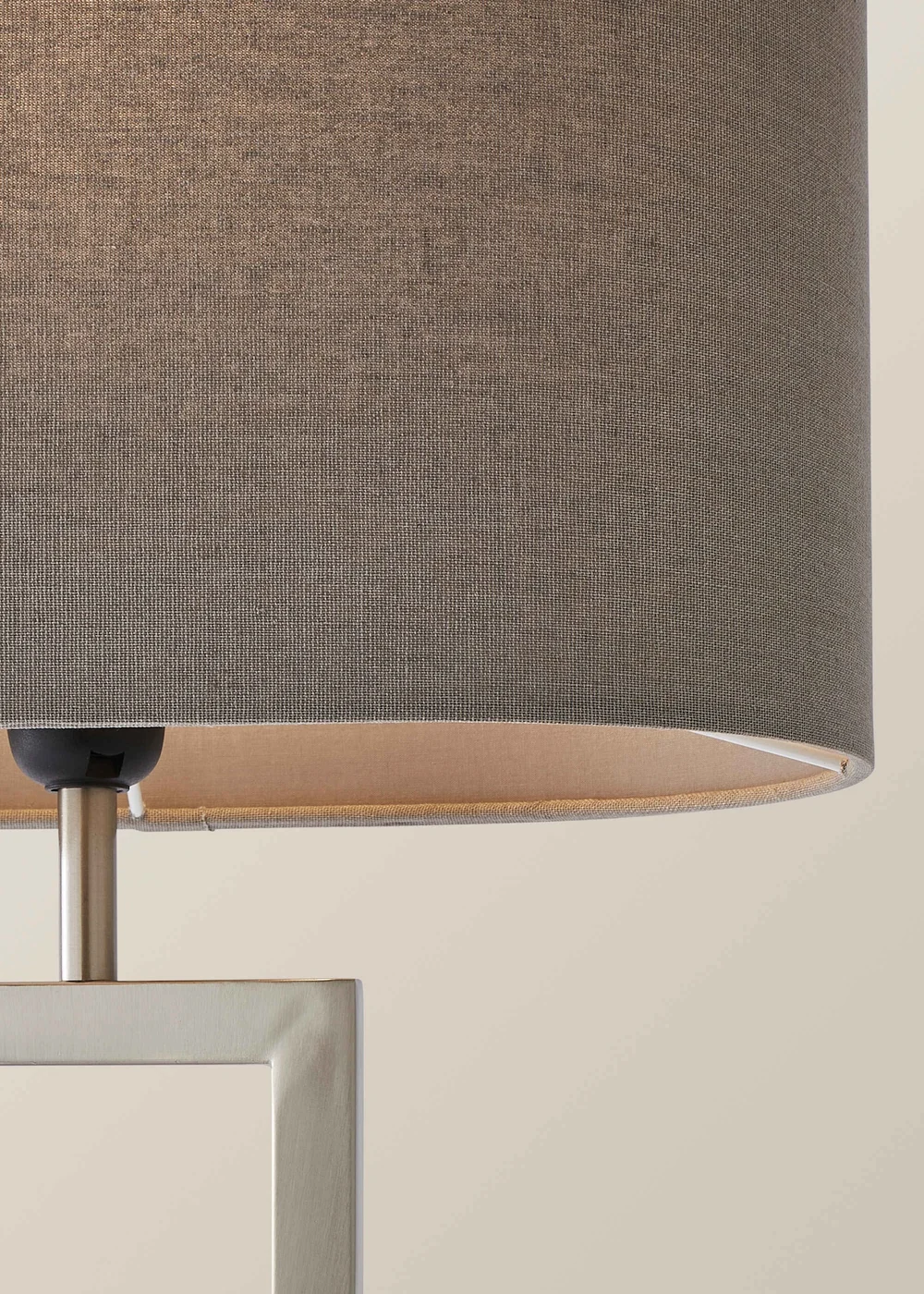 ValueLights Katniss Brushed Chrome Table Lamp (63cm x 36cm x 21.5cm) - One Size Image 4
