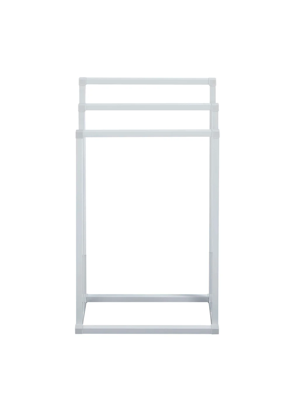 Lloyd Pascal 3-Rail Square Tube Towel Stand with Rectangular Base White - One Size Image 2