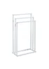 Lloyd Pascal 3-Rail Square Tube Towel Stand with Rectangular Base White - One Size Image 4