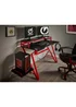 Lloyd Pascal Black/Red Dainton Desk - One Size Image 1