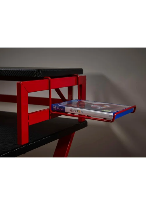 Lloyd Pascal Black/Red Dainton Desk - One Size Image 3