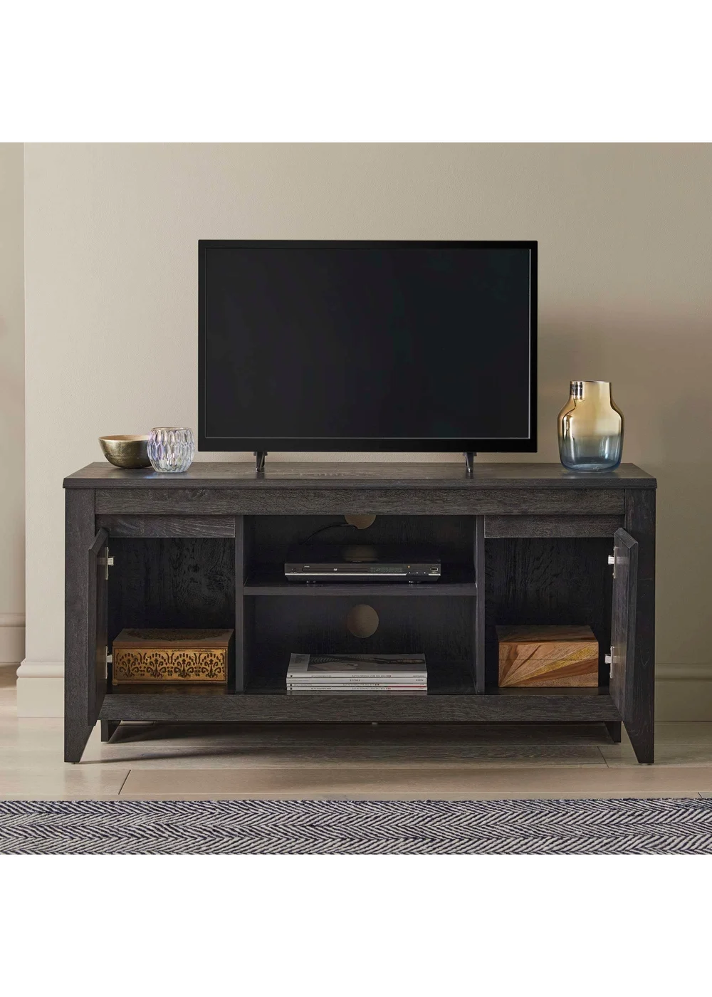 Lloyd Pascal Black Nevern Tv Unit - One Size Image 5