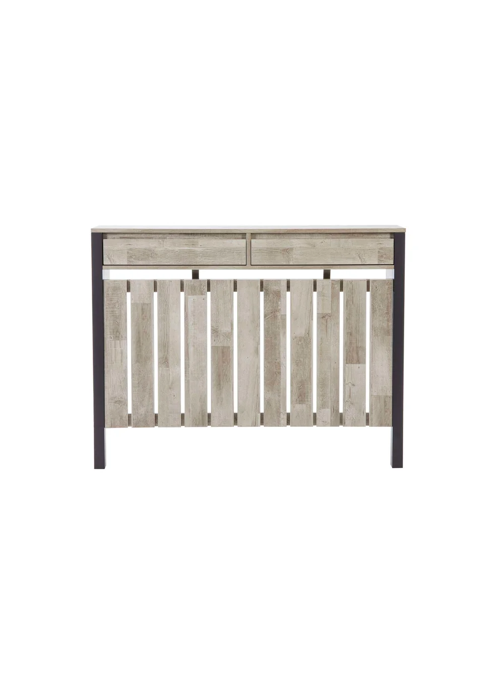 Lloyd Pascal Grey Madley Radiator Cover with 2 Drawers - One Size Image 2