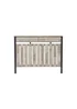 Lloyd Pascal Grey Madley Radiator Cover with 2 Drawers - One Size Image 2