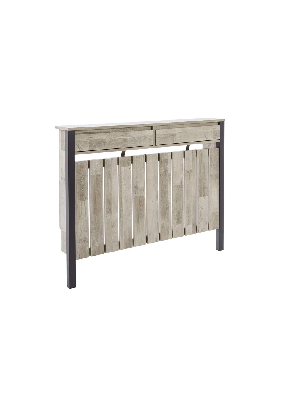 Lloyd Pascal Grey Madley Radiator Cover with 2 Drawers - One Size Image 3