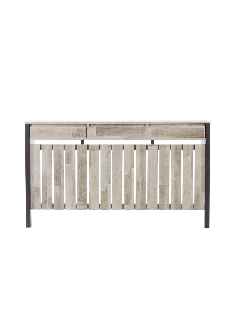 Lloyd Pascal Grey Madley Radiator Cover with 3 Drawers - One Size Image 2