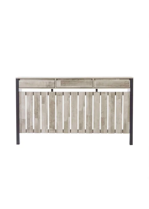 Lloyd Pascal Grey Madley Radiator Cover with 3 Drawers - One Size Image 2