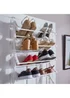 Lloyd Pascal White Over Door Shoe Rack - One Size Image 5