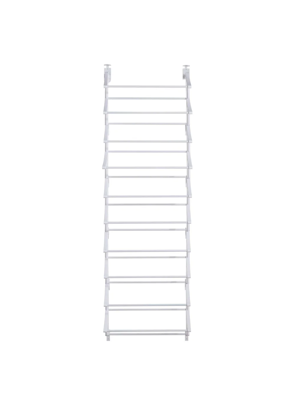 Lloyd Pascal White Over Door Shoe Rack - One Size Image 2