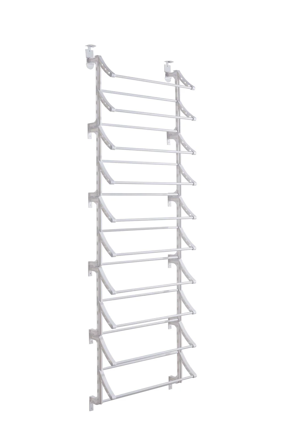 Lloyd Pascal White Over Door Shoe Rack - One Size Image 3