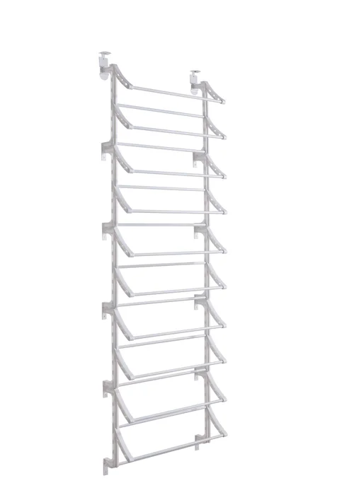 Lloyd Pascal White Over Door Shoe Rack - One Size Image 3