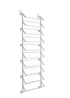 Lloyd Pascal White Over Door Shoe Rack - One Size Image 3