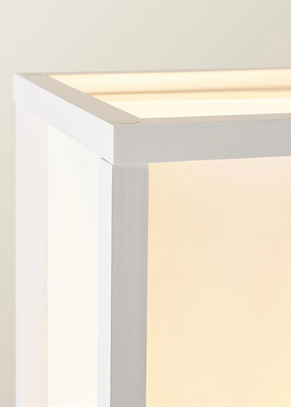 ValueLights Struttura White Wooden Shelves Floor Lamp (159cm x 26cm x 26cm) - One Size Image 4