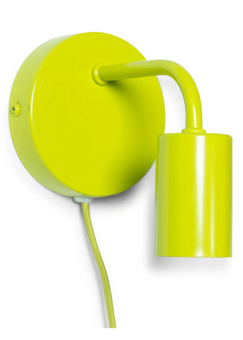 ValueLights Jordy Green Colour Pop Plug In Wall Light (13cm x 14cm x 10cm) - One Size Image 2