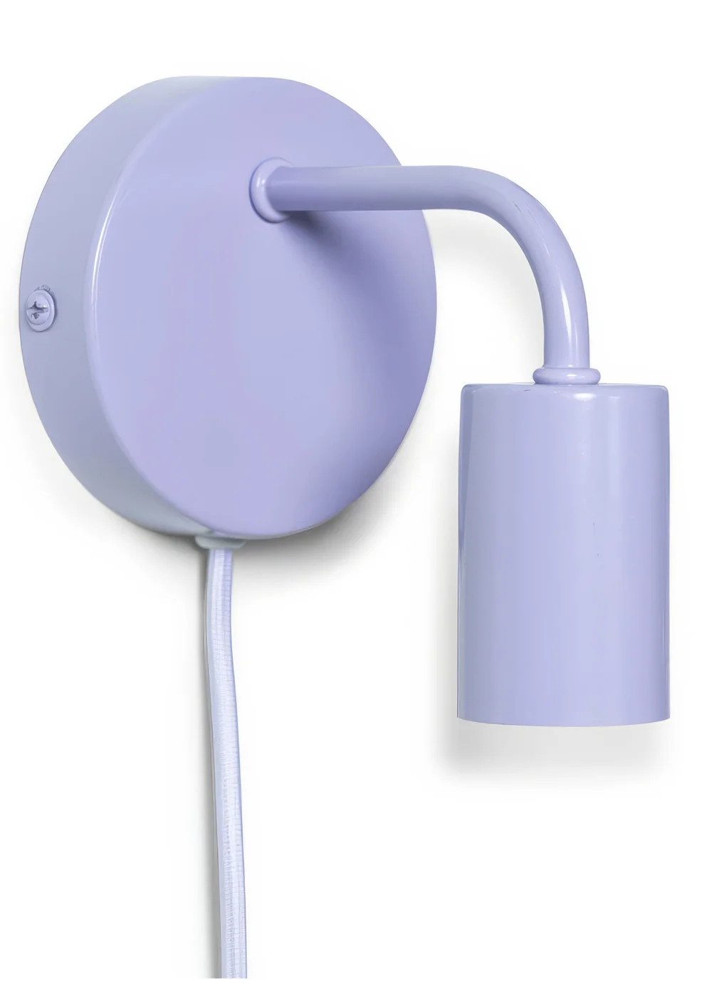 ValueLights Jordy Lilac Colour Pop Plug In Wall Light (13cm x 14cm x 10cm) - One Size Image 2
