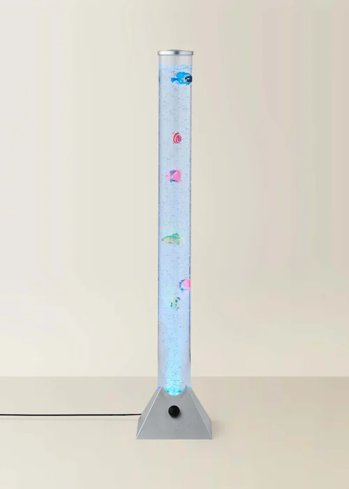 ValueLights Silver LED Colour Changing Bubble Lamp 6 Fish (90.5cm x 18cm x 18cm) - One Size Image 3
