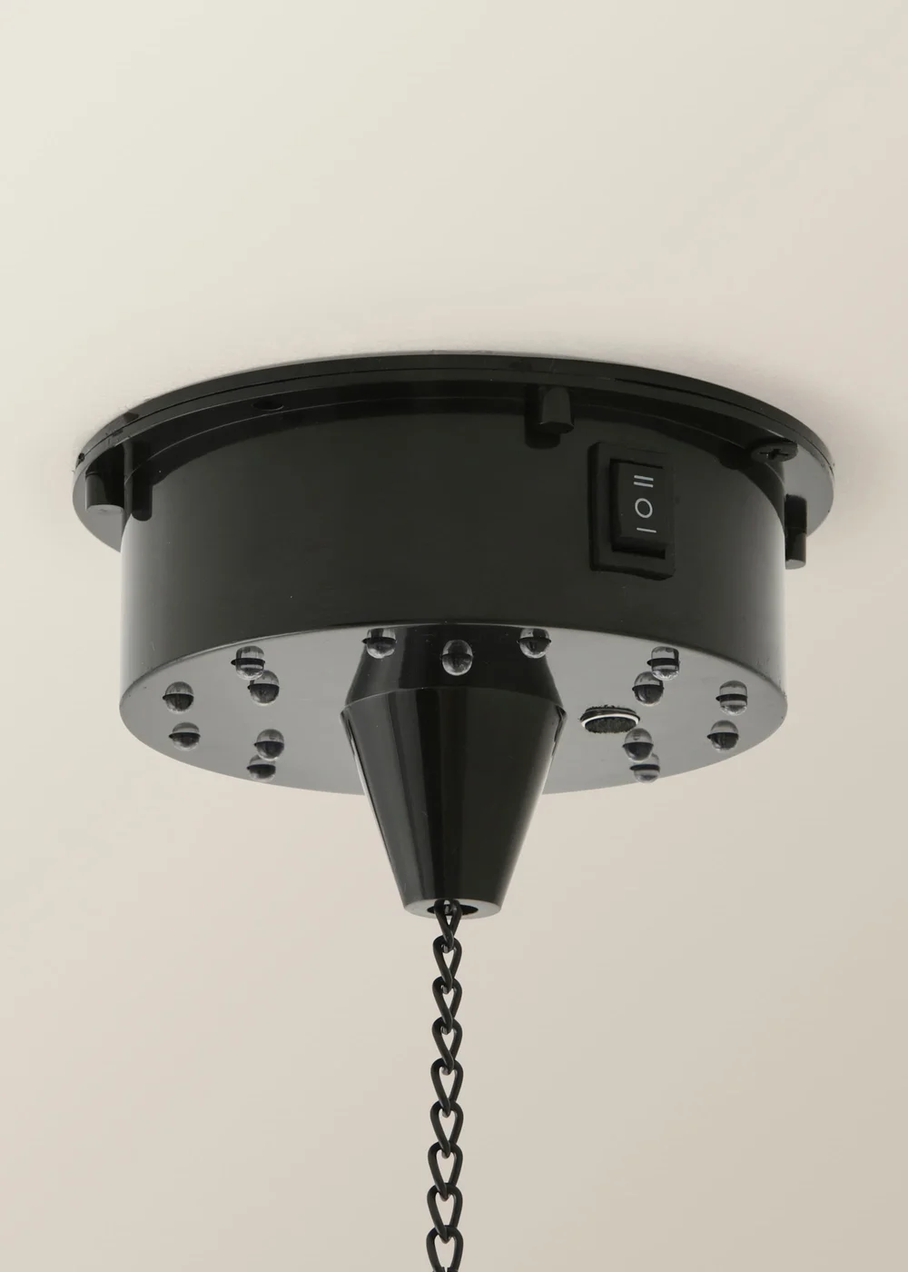 ValueLights Silver Rotating Disco Mirror Ball Ceiling Light (50cm x 20cm) - One Size Image 5