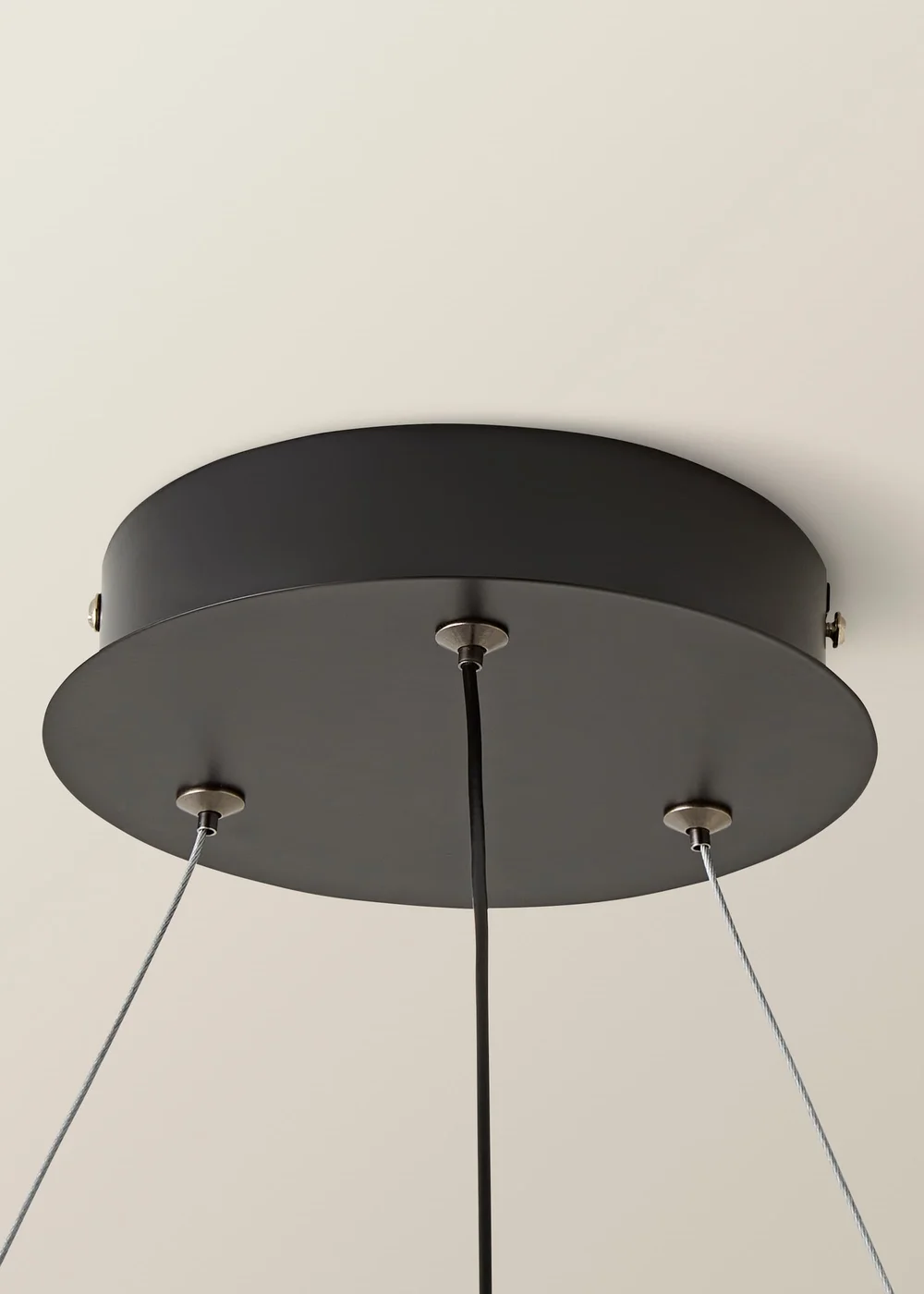 ValueLights Infinity Matte Black Loop Integrated LED Ceiling Light (100cm x 53cm) - One Size Image 5
