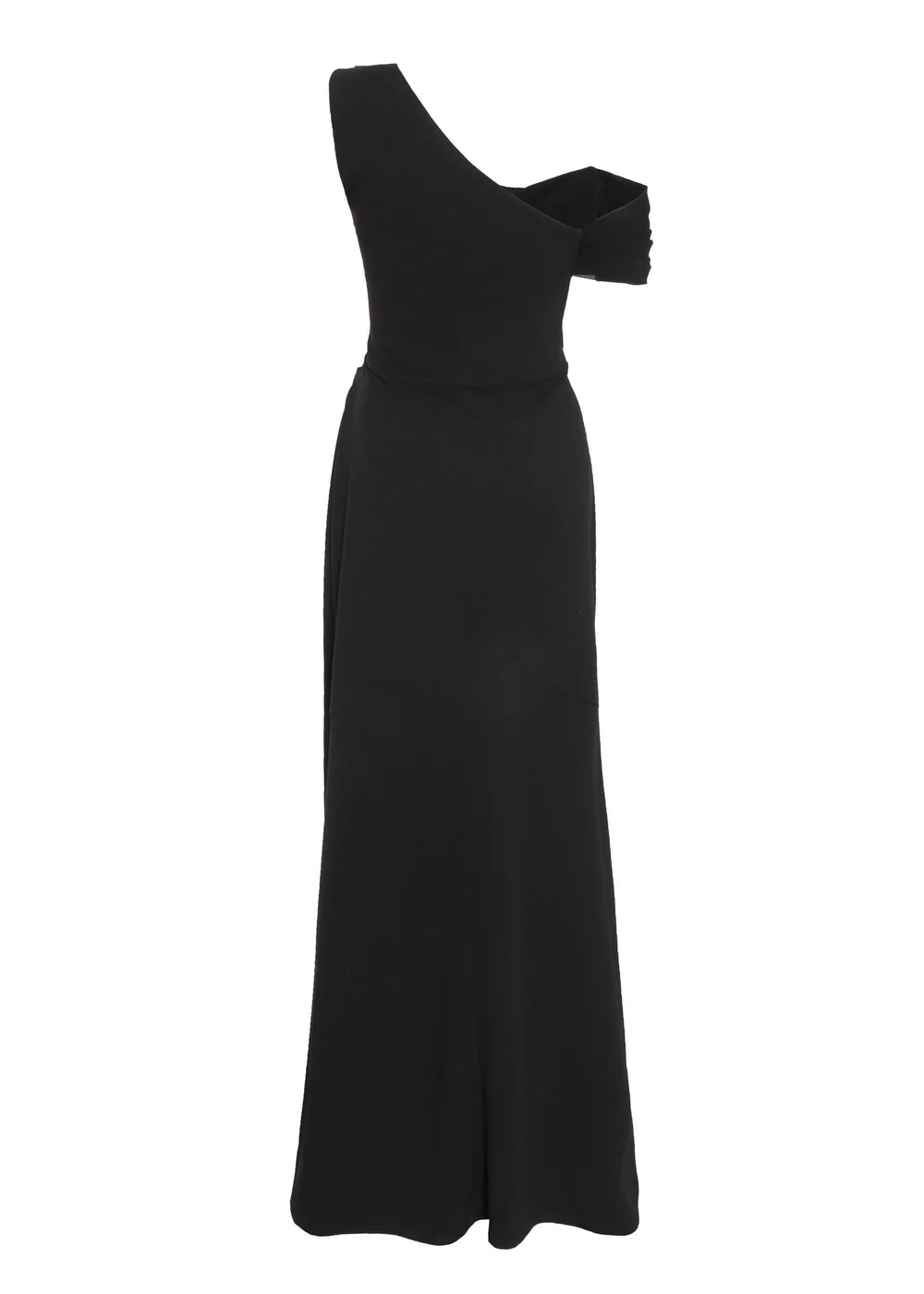 quiz asymmetric cowl neck maxi dress Quiz Velvet Asymmetric Cowl Maxi Dress In Black - 30% Off