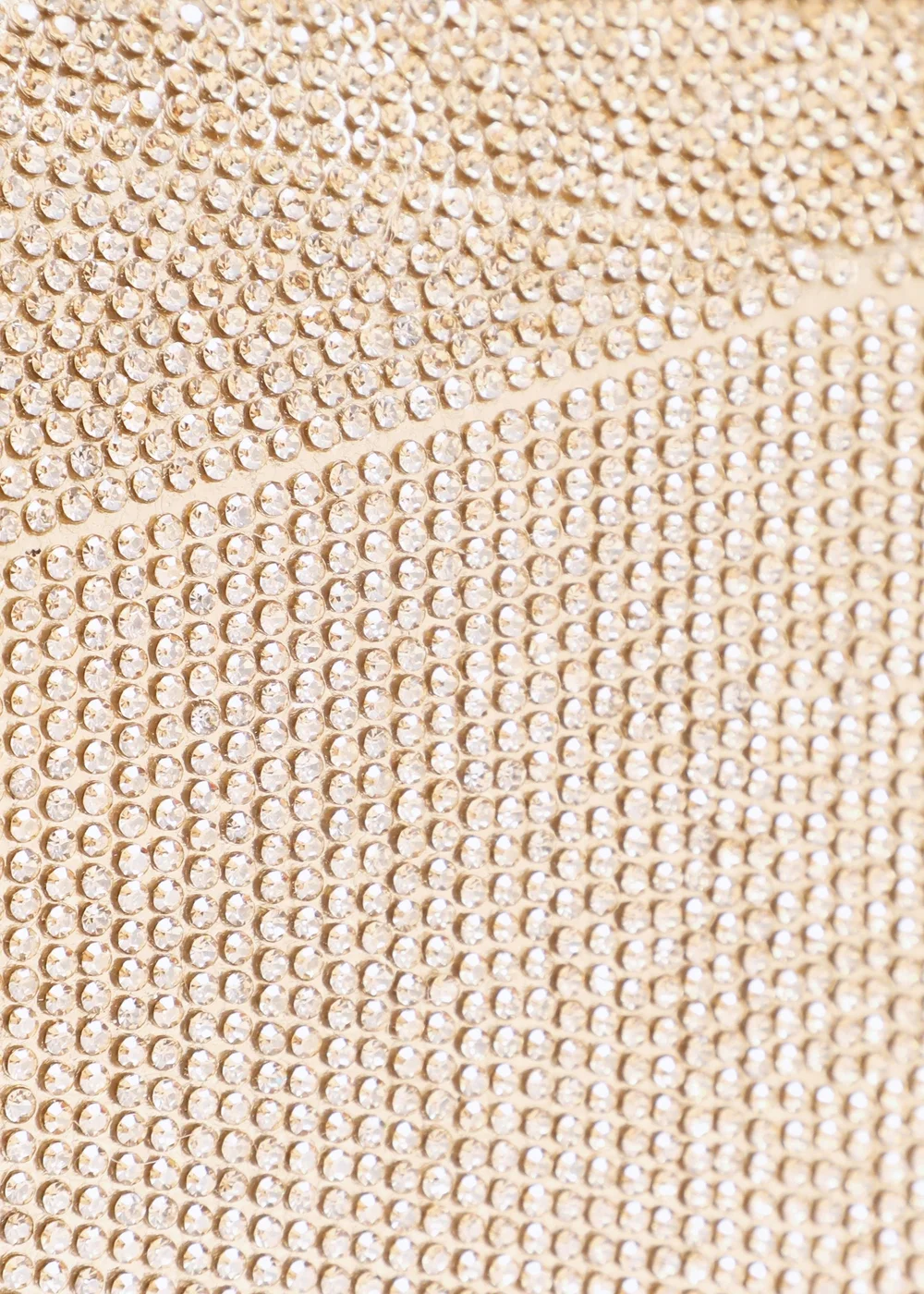 Quiz Gold Diamante Geometric Box Bag - One Size Image 5