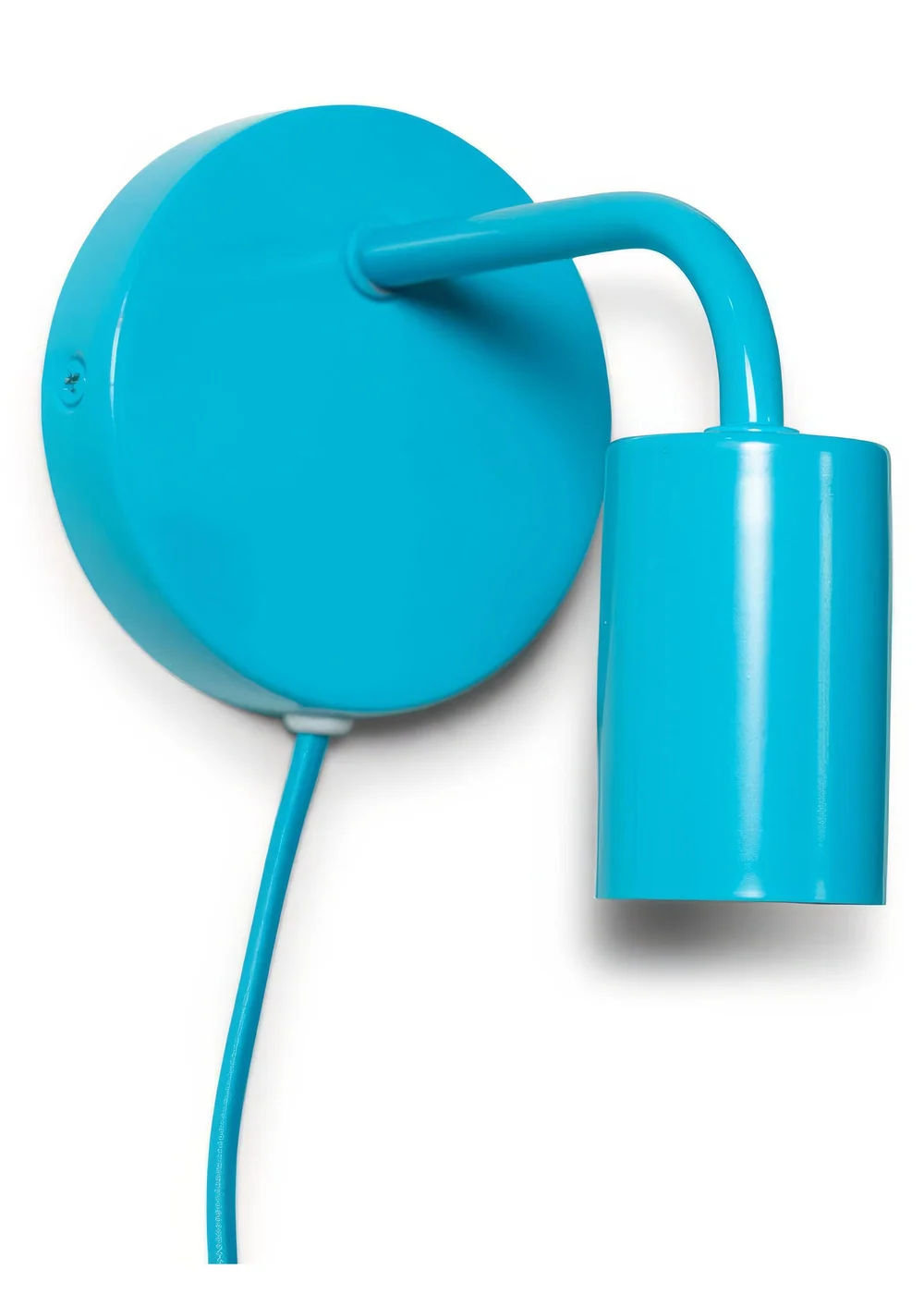 ValueLights Jordy Blue Colour Pop Plug In Wall Light (13cm x 14cm x 10cm) - One Size Image 2