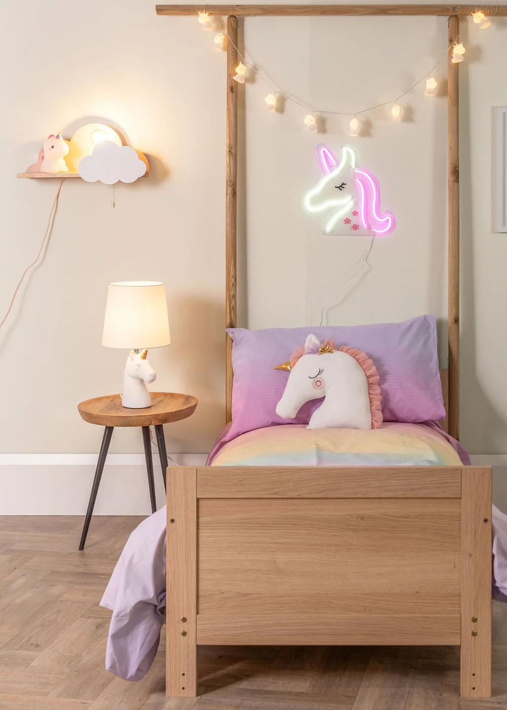 ValueLights Pink and White Cloud Shelf Wall Light (20cm x 46cm x 12cm) - One Size Image 4