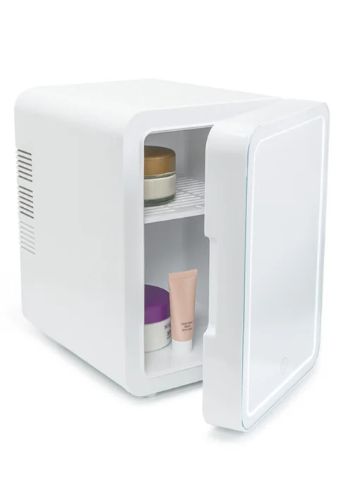 ValueLights White LED Mirror Mini Beauty Fridge (4L 25cm x 24cm x 18cm) - One Size Image 2