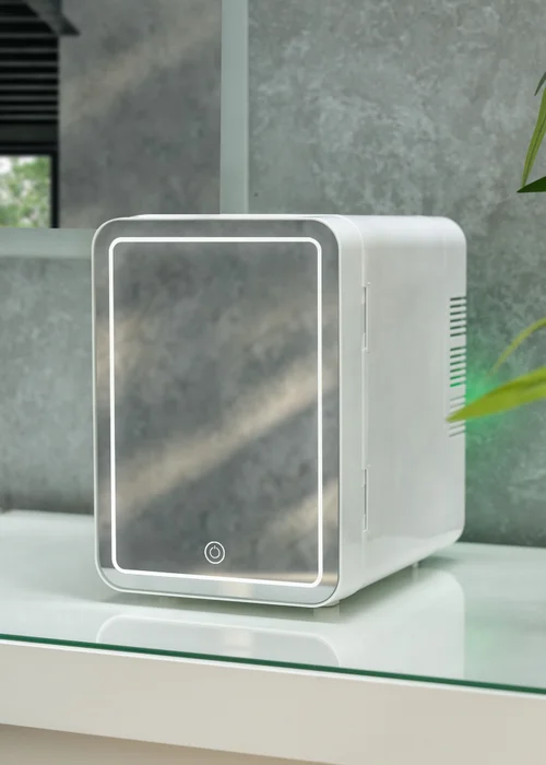 ValueLights White LED Mirror Mini Beauty Fridge (4L 25cm x 24cm x 18cm) - One Size Image 5