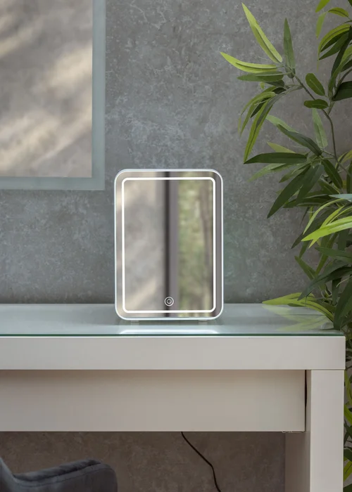 ValueLights White LED Mirror Mini Beauty Fridge (4L 25cm x 24cm x 18cm) - One Size Image 4