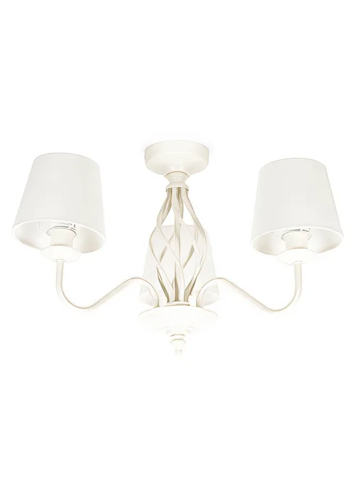 ValueLights Memphis Cream 3 Way Ceiling Light (33cm x 55cm x 55cm) - One Size Image 2