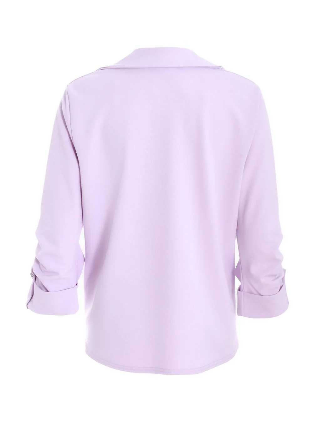 Quiz Lilac Petite Ruched Sleeve Tailored Blazer - 4 Image 5