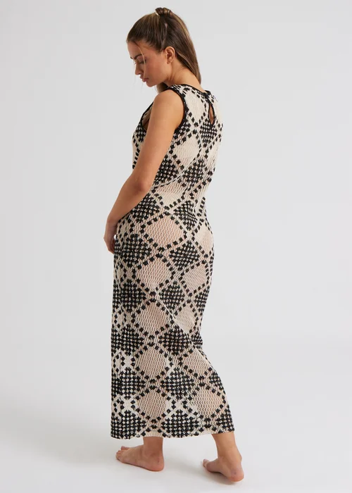 Urban Bliss Black Stitchy Mono Racer Maxi Dress - 8 Image 5