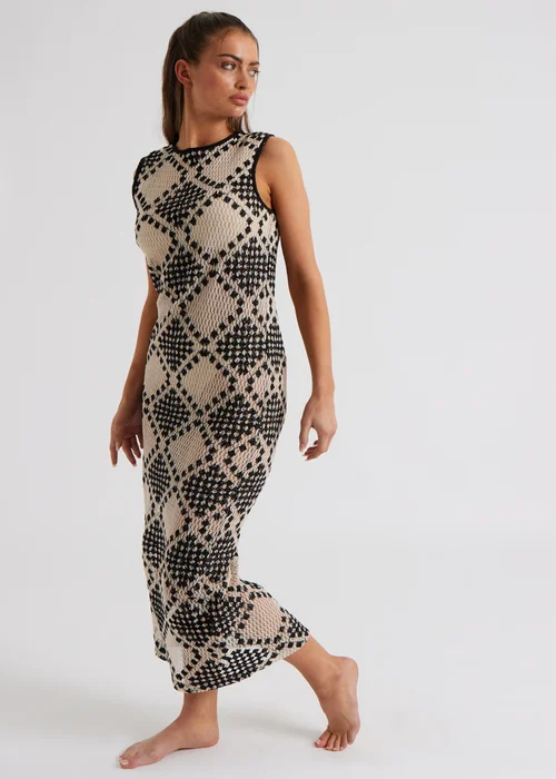 Urban Bliss Black Stitchy Mono Racer Maxi Dress - 8 Image 2