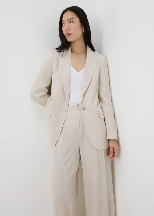 Et Vous Beige Linen Blazer - 8 Image 1