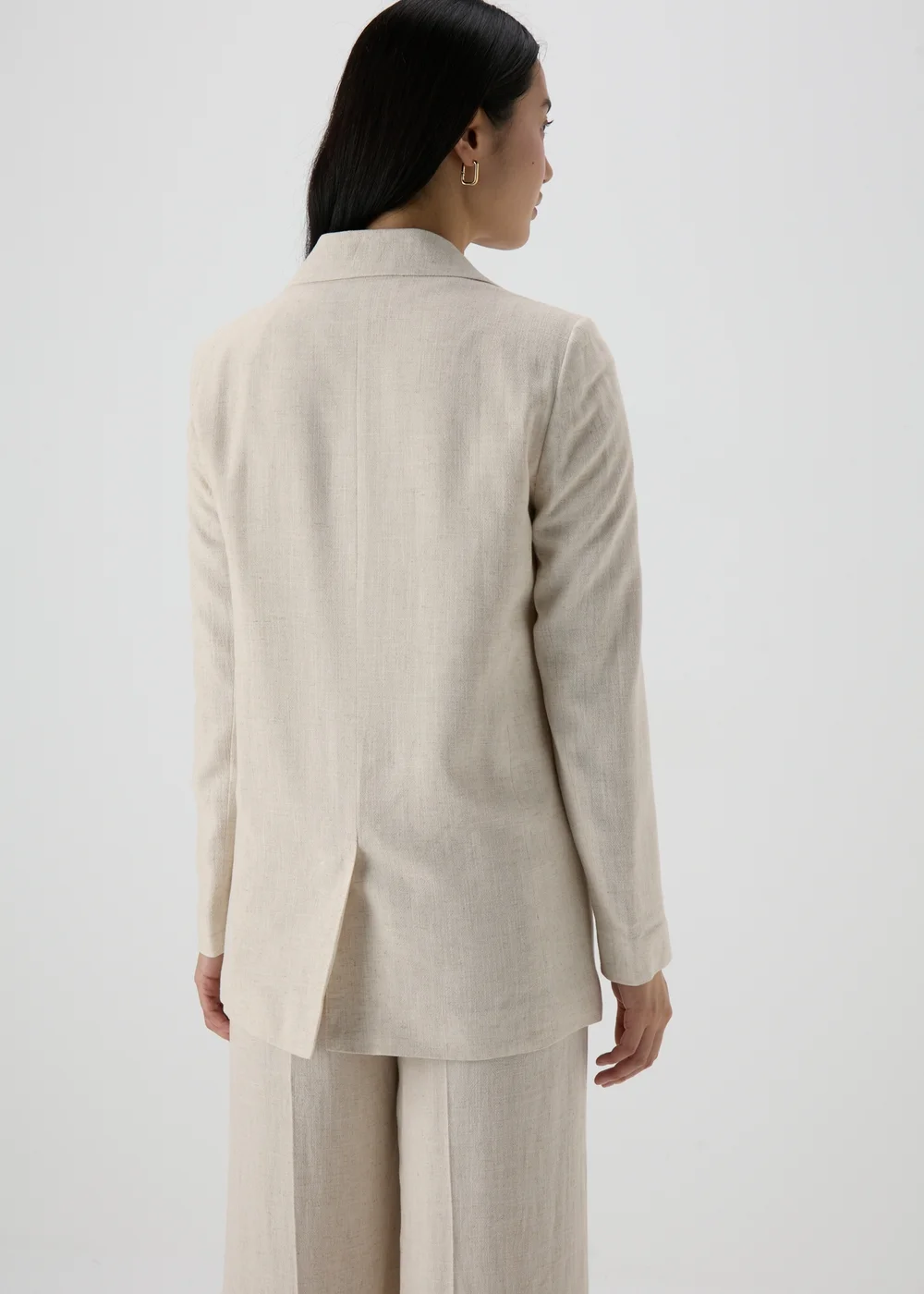 Et Vous Beige Linen Blazer - 8 Image 2