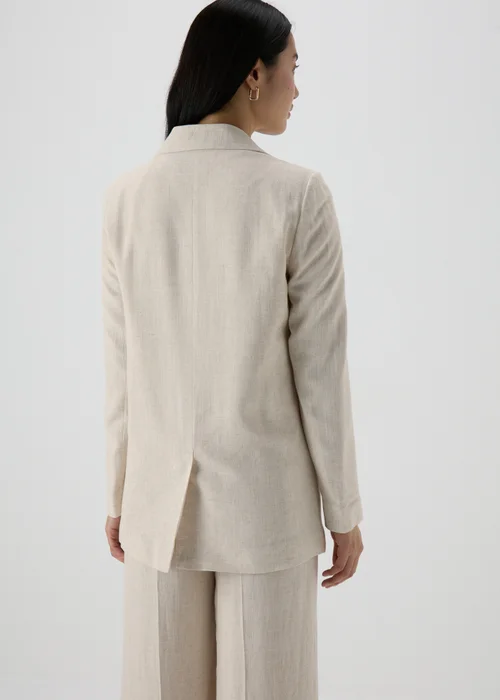 Et Vous Beige Linen Blazer - 8 Image 2