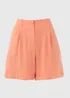 Et Vous Coral Linen Shorts - Size 8 Image 5