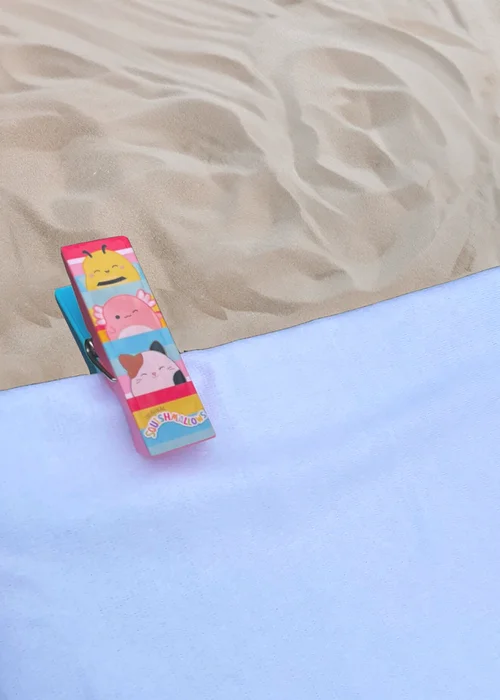 Squishmallows Stripes Beach Pool Towel Clips - One Size Image 5