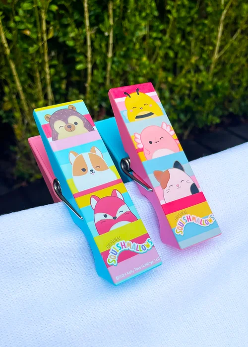 Squishmallows Stripes Beach Pool Towel Clips - One Size Image 3