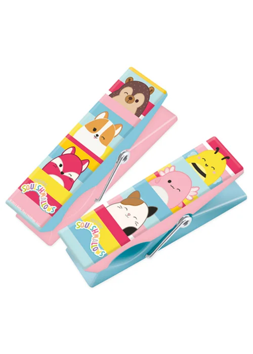 Squishmallows Stripes Beach Pool Towel Clips - One Size Image 2