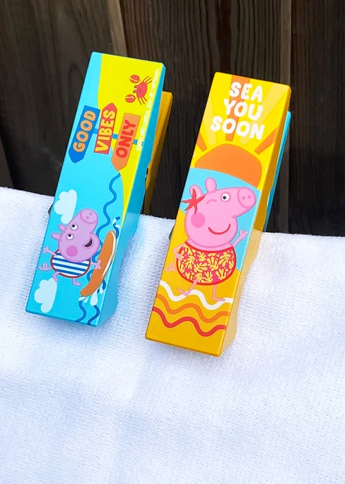 Peppa Pig Vibes Beach Pool Towel Clips - One Size Image 5