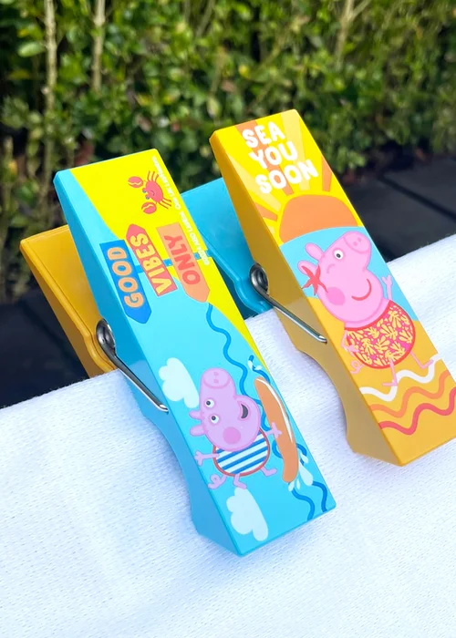 Peppa Pig Vibes Beach Pool Towel Clips - One Size Image 4