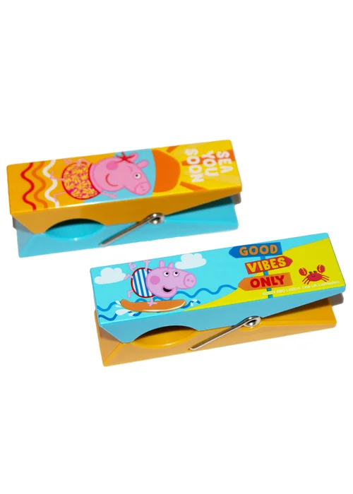 Peppa Pig Vibes Beach Pool Towel Clips - One Size Image 1