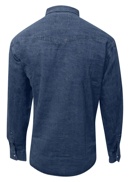 Duke Blue Western Denim Kingsize Shirt - Extra Large Image 2