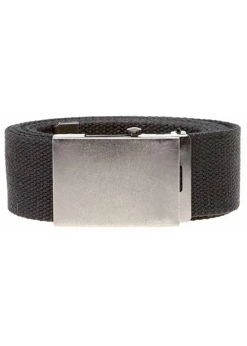 Duke Black Kingsize Edward Plain Webbing Belt - 2XL Image 1