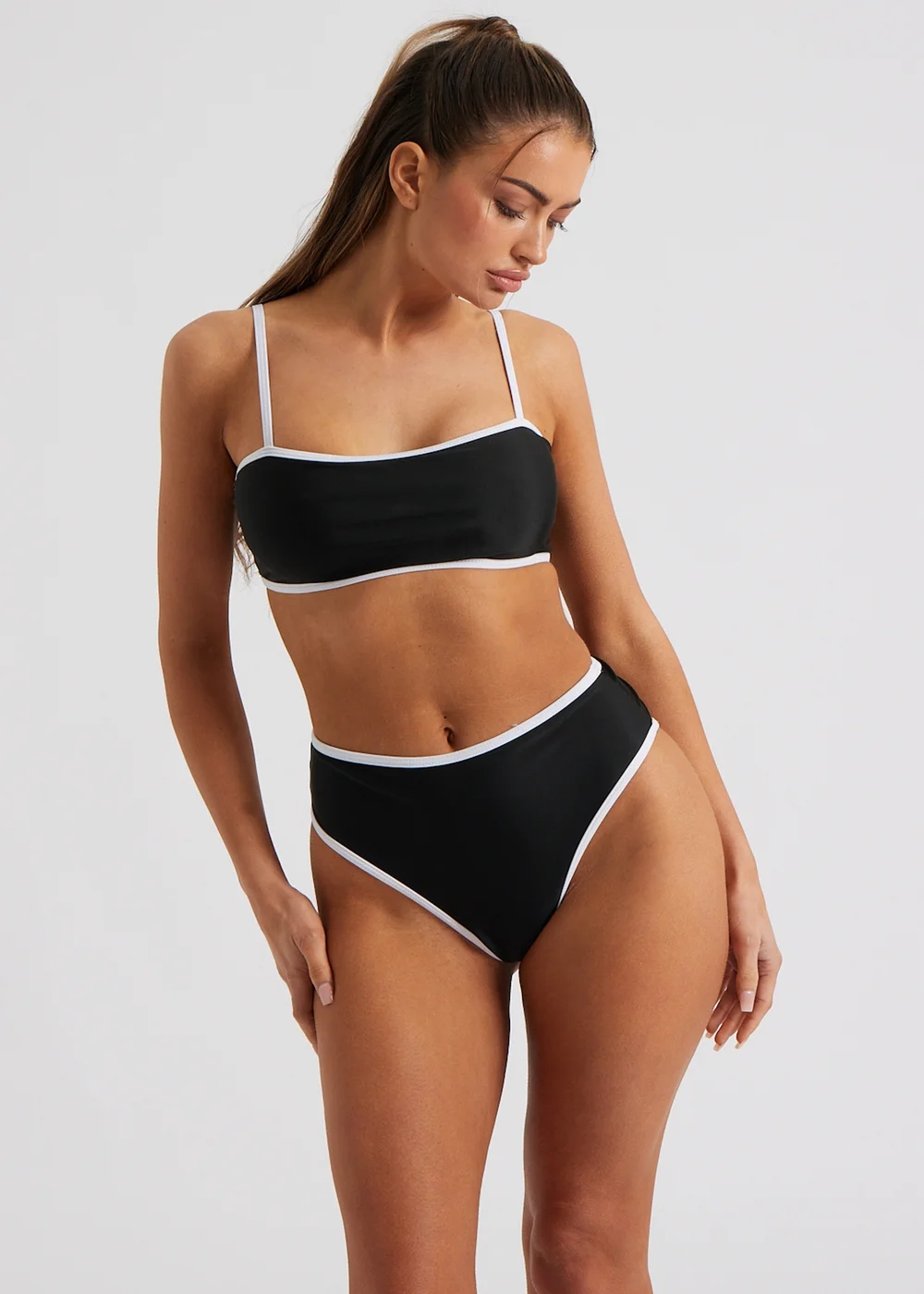 Urban Bliss Black Contrast Bikini Top - Size 10 Image 2